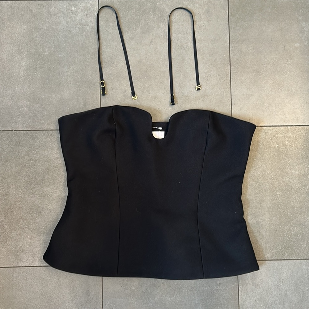 Nanushka Amy Top in Black - Picture 3 of 13